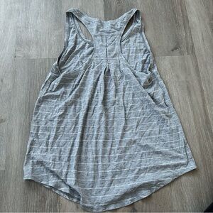 lululemon athletica Striped Gray Tank Top